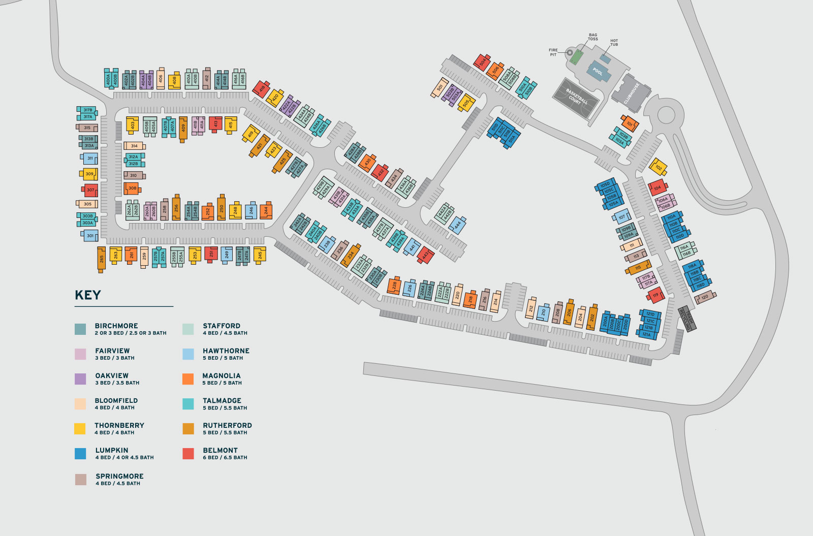 The Retreat Pullman Property Map